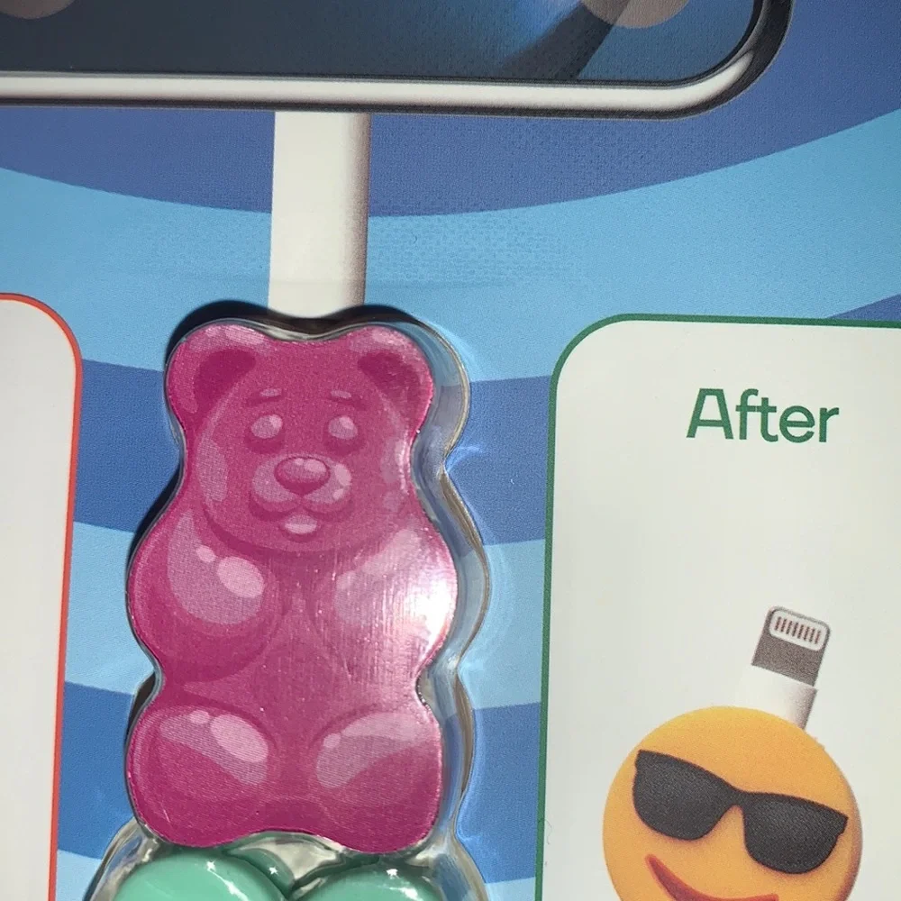 ijoy NWT Cable Byte Protector Purple Bear Be Mine Heart